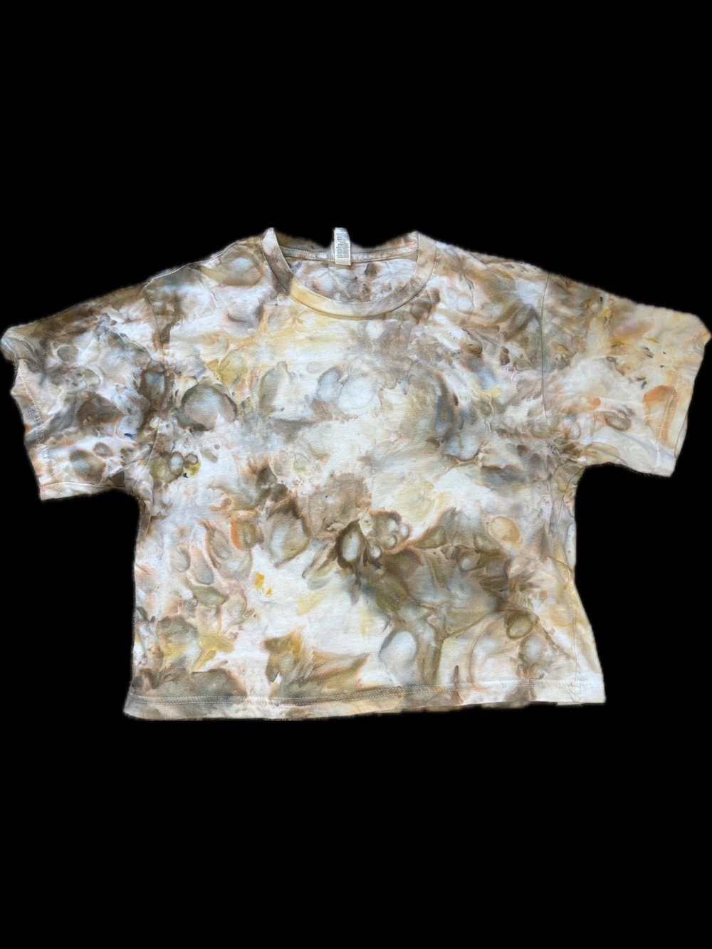 American Apparel Boxy Crop Tee - Ice Dyed Tie Dyed - Medium